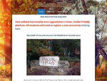 Tablet Screenshot of falconhills.org
